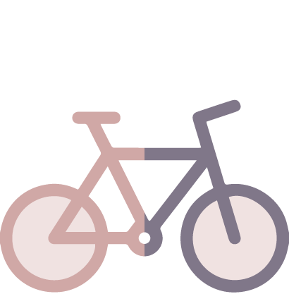
                    dia bed and breakfast icona della bicicletta